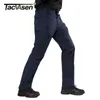 Tacvasen Tactical Pants Mens Navy Multi Fickor Rip-Stop Cargo Work Byxor Militär Combat Pants Airsoft Army Vandra Byxor Man H1223