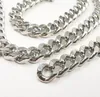 3 Meter Lot Rostfritt Stål Enorma Tung 8 * 11mm * 2.3mm Curb Link Chain Jewelry Findings Chain DIY Markering