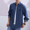 Chemise en denim à manches longues pour hommes, slim, grande taille, manteau fin, nouvelle collection printemps et automne 2019, G0105