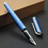 Hero 600 Fountain Pen Metal Ink Pen Fine Nib Silver Cap Stationery Office school supplies Business Writing Pens6502316