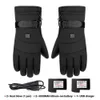 Elektriska uppvärmda handskar med 3 nivåer 4000mAh Uppladdningsbart batteridriven värmehandskar Vinter utomhus Termisk skidåkning Varma handskar H1022