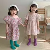 Gooporson Summer Korean Moda Krótki Rękaw Princess Dress Party Urodziny Toddler Girls Vestidos Cute Little Kids Costume 210715