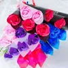 Romantic Artificial Soap Rose Flowers Bouquet Single Carnation for Home Wedding Decor DIY Supplies Valentines Day Gift