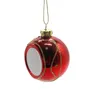 8cm Sublimation Blanks Christmas Ball Decorations for INk Transfer Printing Heat Press DIY Gifts Craft Xmas Tree Ornament