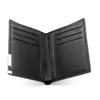 Plånböcker klassiska modeblomma skalle tryckning pu läder plånbok män steampunk hållare kort handväska male312f