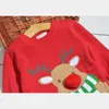 Christmas Deer Baby Kids Boys Girls Long Sleeve Knit Sweater Kids Boys Girls Pullover Sweaters Children's Clothes Y1024