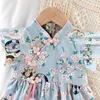 Miłość Ddmm Girls Princess Sukienki Summer Casual Tassel Chiński Styl Dress Kids Sweet Costume Children Party Fancy 210715