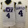 2021 Personalizado Utah Mens Mulheres Juventude Jazzs 4 Adrian Dantley 7 Pete Maravich 11 Dante Exum Branco Azul Camo Retrocesso Basquete Jersey8046984