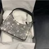 最高品質のダイヤモンドハンドバッグキャンバスホーボバッグデザイナー女性用のショルダーバッグ