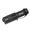 Portable Q5 + COB Mini Noir 4000LM Étanche LED Zoom Torche Penlight Utiliser 14500 Batterie Éclairage Lanterne Lampes Torches Torches