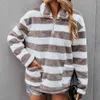 Jocoo Jooee Vintage Plaid Turtleneck Hoodies Casual Thick Warm Plush Zipper Sweatshirt Loose Outwear Pockets Pullovers Coat 210518