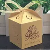50 sztuk Eid Mubarak Candy Box Ramadan Kareem Gift Bag Box DIY Happy Al-Fitr Islam Ramadan Decoration Supplies 210724