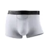 Calzoncillos Bóxer cortos Ulta suaves para hombre, calzoncillos transpirables de cintura media, Sexy, sin costuras, de Color sólido