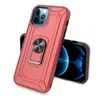 Casi del telefono 2 in 1 PC TPU per LG Stylo 6 K51 K31 con anello magnetico Bracket Armatura Hybrid Kackstand Cover posteriore antiurto