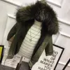 Inverno Ragazze Cappotto di Pelliccia Bambini Pelliccia di Coniglio Naturale Bambini Giacca Parka Caldo Vera Pelliccia di Procione Ragazzi Ragazze Giacca taglia 110-170 TZ204 H0909