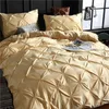 Pinço Plissado Bedding Flower Set Luxury Quilt Cover Cama de qualidade Cama de cama Conjunto de Cama de verão