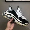 Paris 17FW mode chaussure Triple S sneaker femmes chaussures gris blanc noir baskets pour hommes printemps chaussures bleu marine décontracté papa chaussures