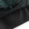 BLSQR Fashion Tassels Sequined Mini Dress Women Vintage O-neck Short Sleeve Female es Chic Green Vestidos 210430
