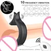 sex leksak massager massage försenad utlösning penis ring vibrator fjärrkontroll kuk klitoris stimulator manlig masturbator erotiska sexleksaker för par utv2 q8yw