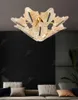 Kreatywny salon lampka sufitowa luksusowa postmodernistyczna restauracja sypialnia studium światła osobowości Złote oświetlenie