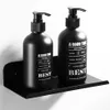 Black Bathroom Shelves Shower Bathing Storage Holder Kitchen Organizer Rack Shampoo Shower Caddy Rack Bathroom Accessories 210724