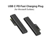 65W نوع USB C PD محولات شحن سريع مكونات محول ل Microsoft Surface Pro 3 4 5 6 GO USB-C أنثى محول شحن مجاني كتاب 1 2