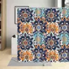 India Style Bathroom Decor Colorful Bohemia Printing Waterproof Shower Curtain 3D Exotic Curtains Paisley Screen With Hooks 210915