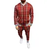 NIEUW Tracksuit Men SportsUits Herenset Zipper Fullset Jacket Pak Set Stripe Stripe Stripe Coat -broek Gyms Casual