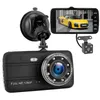 1080P Full HD Car DVR Video Camera Vehicle Digital Recorder 4" Dual Lens 170°+ 120° Wide View Angle G-sensor