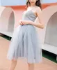 Rokken tule rok vrouwen 2022 zomer elastische hoge taille tutu geplooid a-line midi voor schoolmeisje Koreaanse stijl