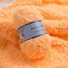 1pc 50g / boll ull tjock korall velvet garn mjuk baby garn hand stickning cashmere garn virka tråd spädbarn filt tröja fz08 y211129