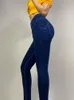 Vestito da yoga Shascullfites Melody Pantaloni da donna Pantaloni di jeans a vita alta Pantaloni da palestra sexy Jeans Leggings attillati slim fit elasticizzati