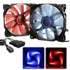 120mm 3pin 4Pin 19dB Silent Computer Cooling Fans Kylare 12V - Vinröd