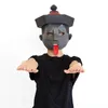 Талисман кукла костюм 3d бумаги плесень зомби призрак злая голова маска головы головы хэллоуин реквизит женщина мужская вечеринка ролевая игра на одевание DIY ремесло