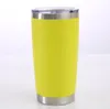 20oz Car Mug Stainless Steel Spray Paint Tumbler Outdoor Portable Coffee Cup Skinny Water Tumblers