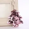 Charming Glitter Lantejoulas Tree Chaveiro Fashion Sequin Plant Chaveiro Para As Mulheres Bolsas De Carros Acessórios Pingente