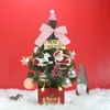 Koreaanse mini kerstboom set desktoptree ornamenten met lichten led gouden 60cm sneeuw geschenken als een geschenk voor verschillende festivals JJF11156