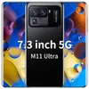 M11ultra 2022 Neuestes heiß verkauftes Mobiltelefon 16+512GB Telefon MTK6889 Andriod 11.0 10 Core 6800mAh Großer Akku 48+64MP Smartphones 4G 5G LTE