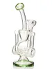 Vintage Pulsar 9inch Cylinder Recycler Glass Bong Water HOOKAH Pipes Smoking Burner With Bowl put customer logo