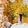 2 Paket Parti Arkaplan Perdesi Glitter Pullu Backdrop Doğum Günü Düğün için Bachelorette Parti Süslemeleri Poill Perde Duvar