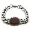 Bangle hela 316L rostfritt stål Salman Khan -armband med blå ädelstenar Nature Stone Chain Link Armband Melv226934780