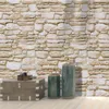 3d Solid Rock Stone Wallpaper Vintage PVC Impermeabile Carte da parati autoadesive per soggiorno Camera da letto Bar Cafe Decor 45cm * 100cm