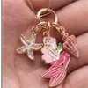 2 Colors kids Jewelry Necklace Mermaid Starfish Pendant necklace kids girl Long Accesories Chain Necklae for Party Jewelry gift 518164044