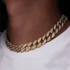 Chains de tênis banhado a ouro 18K polegadas hip hop bling fora corrente de gelo braceletes colar jóias para homens graduados