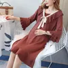 Maternity Dresses Breastfeeding Pregnancy Clothes Pregnant Women Knitwear Woman Long Dress