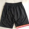 Authentic double short de basket-ball rétro classique brodé avec poches vintage au point de point de point de gym de gym respirant pantalon de plage pantalon de plage pantalon