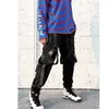 Hip Hop Cargo Spodnie Kieszenie Mężczyźni Streetwear Harajuku Harem Spodnie Klamra Wstążka Joggers Spodnie Czarne Hiphop Spodnie dresowe Jesień 210702