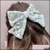 Hair Clips & Barrettes Jewelry Cute Romantic Big Bowknot Clip Lace Floral Butterfly Pin Daisy Flower Embroidery Aessories For Women Drop Del
