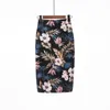 2021 Summer Fashion New Women's European And American Digital Printing High Waist Bag Hip Short One-Step Skirt Trend H347 X0428