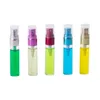 Spray Pump Bottles For Perfume Empty Mini Water Atomizer Glass Clear Cosmetic Containers with Straw Plastic Lid